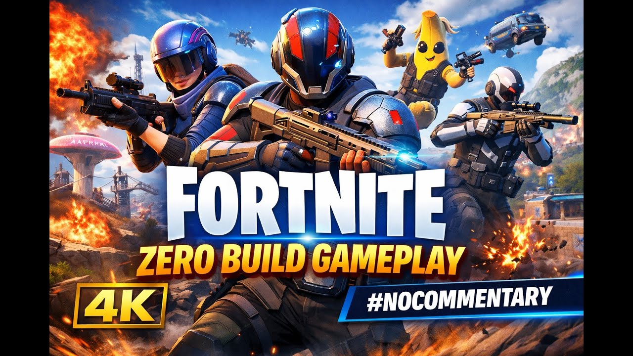 Fortnite Zero Build Gameplay [4K] #nocommentary