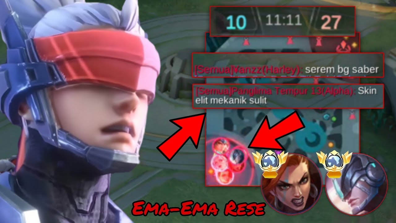 GLOBAL SABER😱 NGERINYA MAIN DI MYTHIC MAWI SERASI MAIN DI IMMORTAL SABER GW SAMPAI DIREMEHIN MUSUH