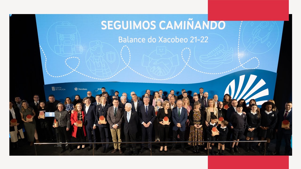 O presidente da Xunta participa na presentación do ‘Balance do Xacobeo 2021-2022’ en Santiago