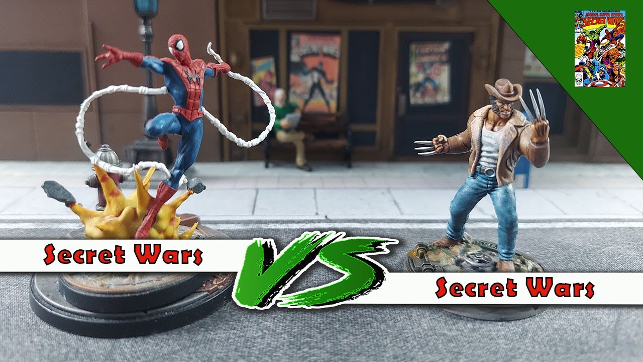 Secret Wars v Secret Wars - Marvel Crisis Protocol Battle Report ep 90 (Spider-man v Dead Pool)