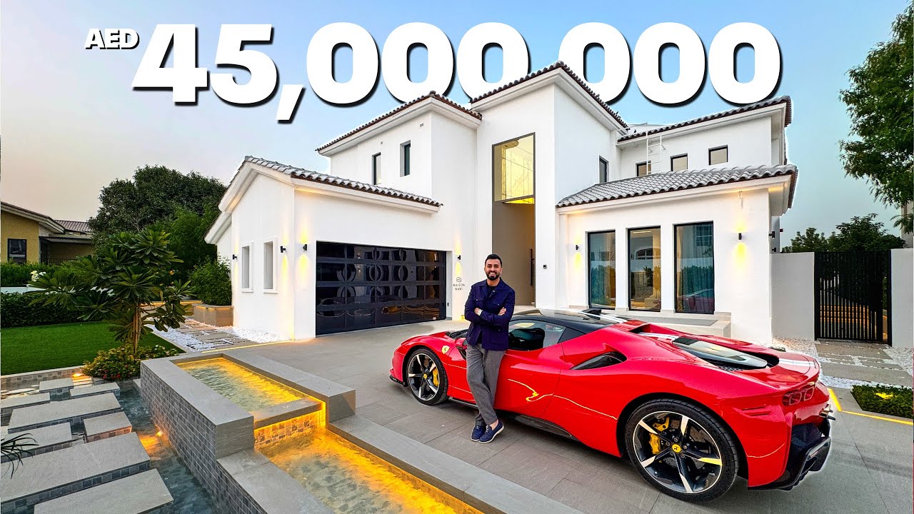 Экскурсия по виллам Dubai Million Dollar Villa в Jumeirah Golf Estates.