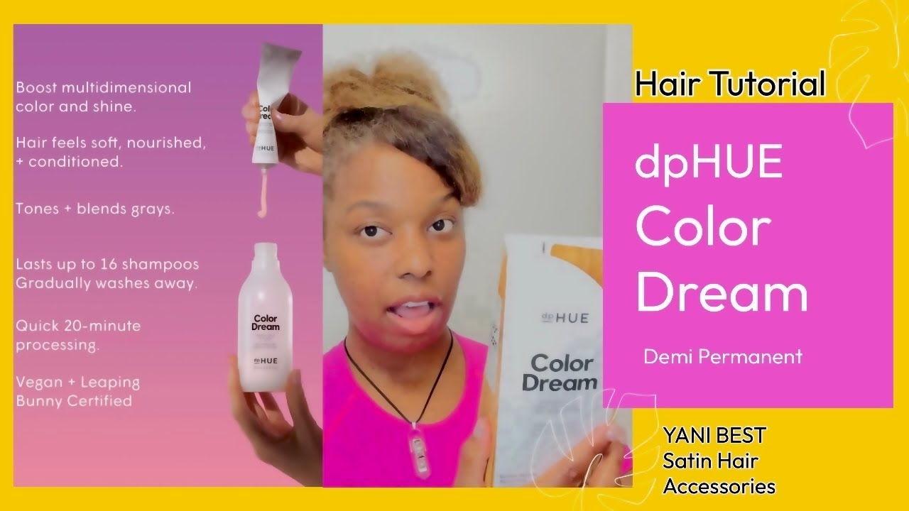 dpHUE Golden Blonde Hair Dye | Аксессуары для волос Yanibest Satin | dphue Color Dream | Jazzilulu TV