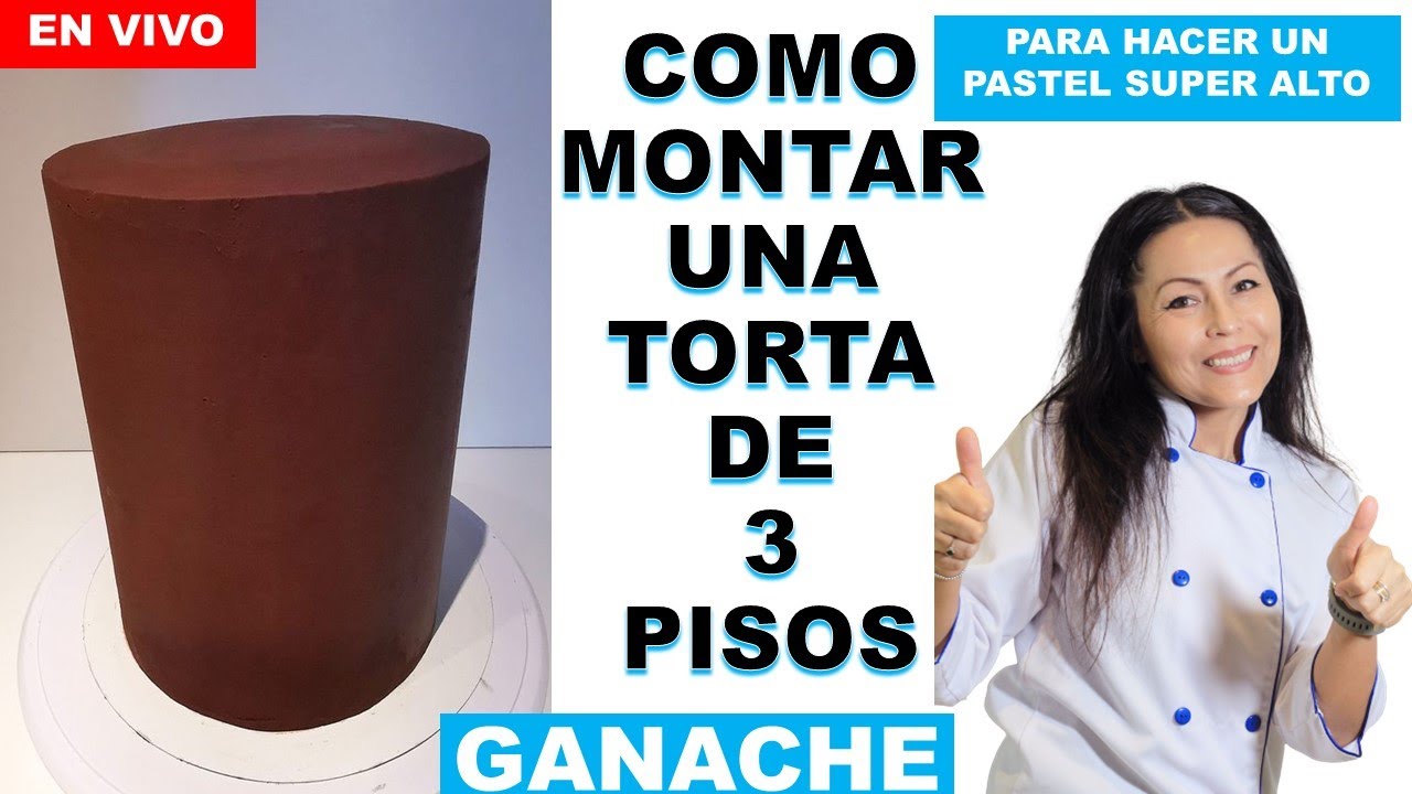COMO MONTAR PASTEL 3 PISOS PARA PASTEL SUPER ALTO - TIEMPO REAL