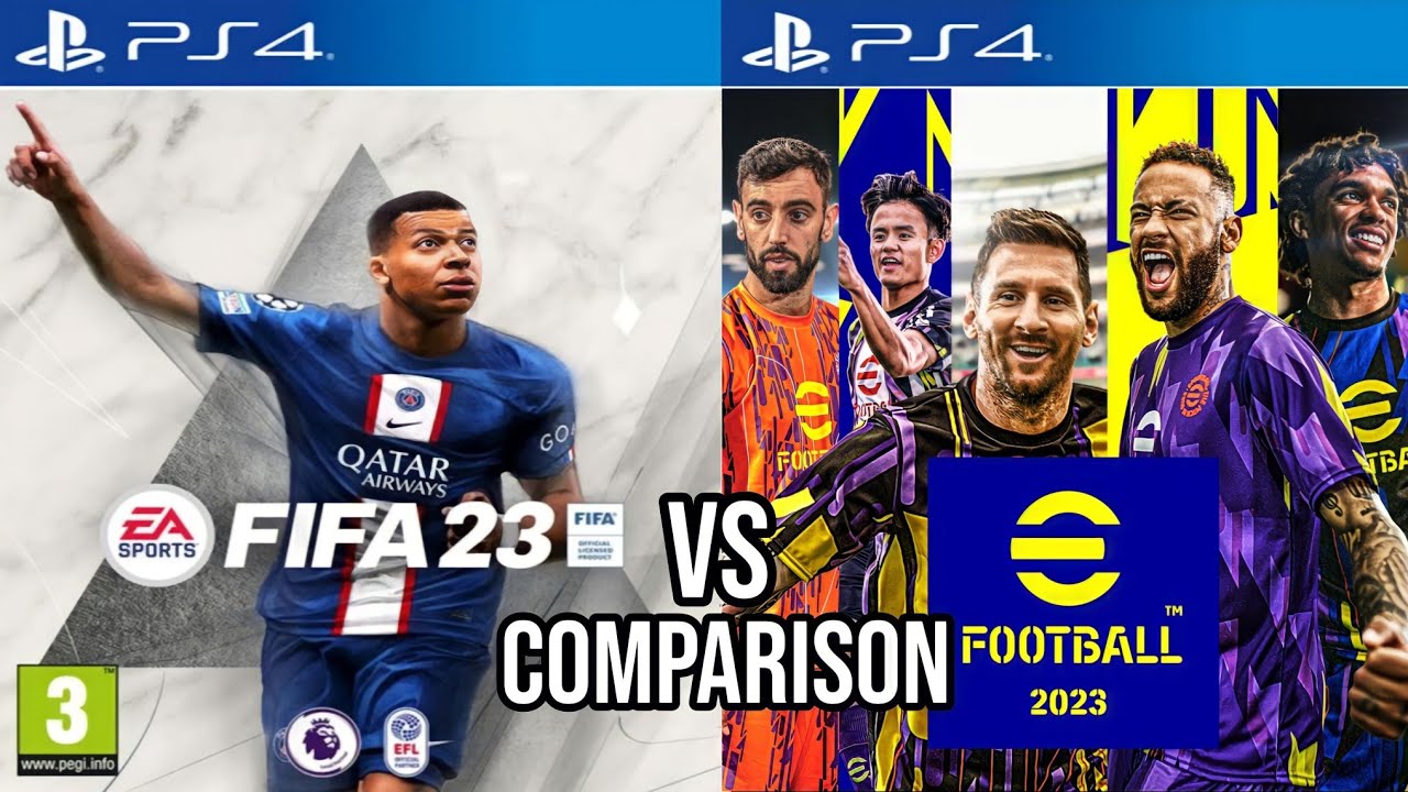 FIFA 23 PS4 Vs eFootball 2023 PS4