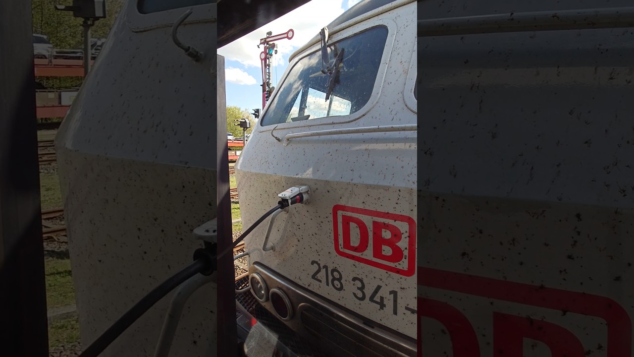 Pulled by a Baureihe 218!! Soundcheck behind the locomotive! 🥳 #DB #IC #ICBR218 #BR218 - Ride Along