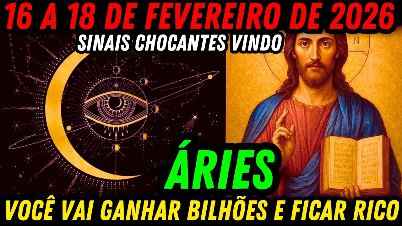 ÁRIES ⚠️ 16 a 18 de fevereiro de 2026: UM GRANDE AVENTURA | 3 NOTÍCIAS INCRÍVEIS 🔥‍♈️