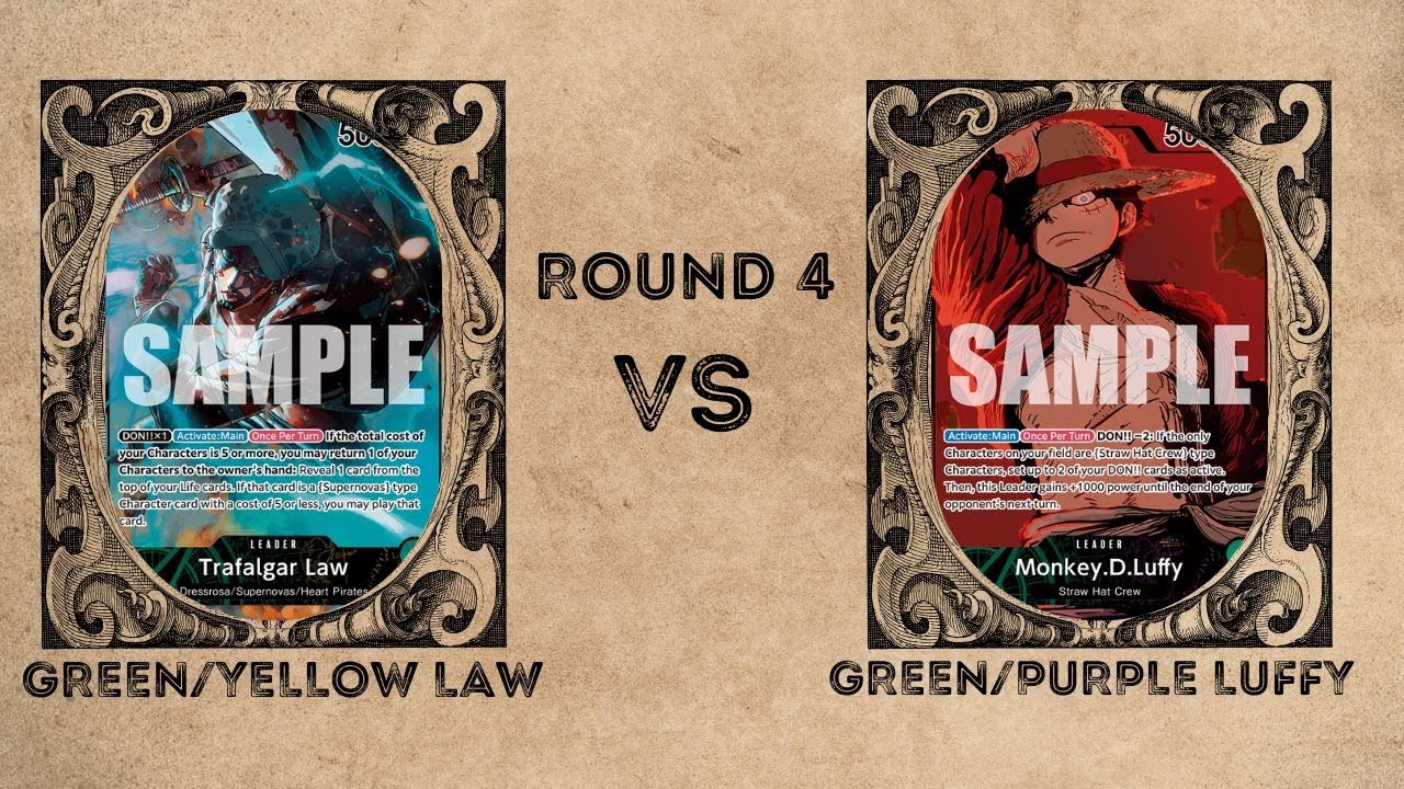 One Piece Local PRB02 Tournament POV GY Law vs GP Luffy Final