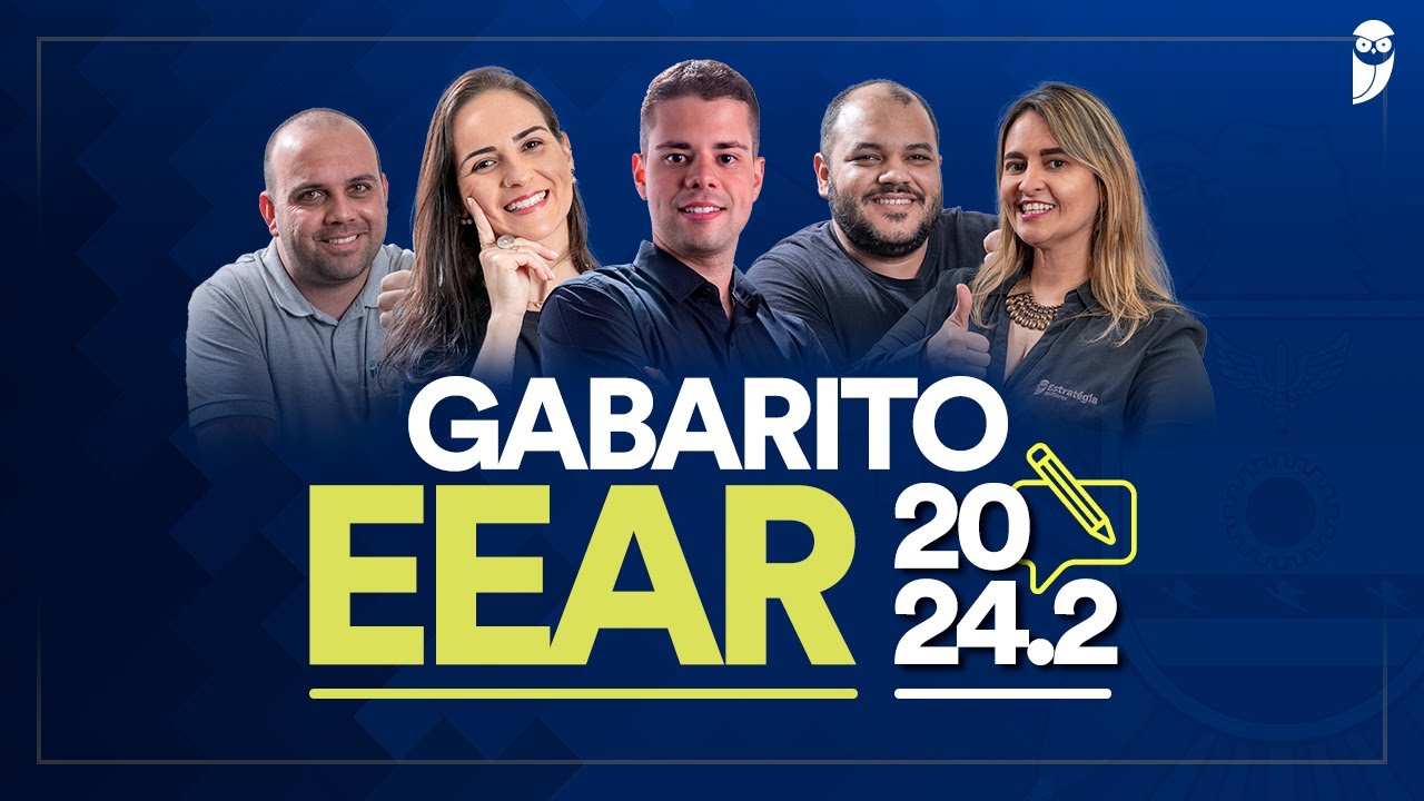 Gabarito EEAR 2024.2: correção de prova ao vivo