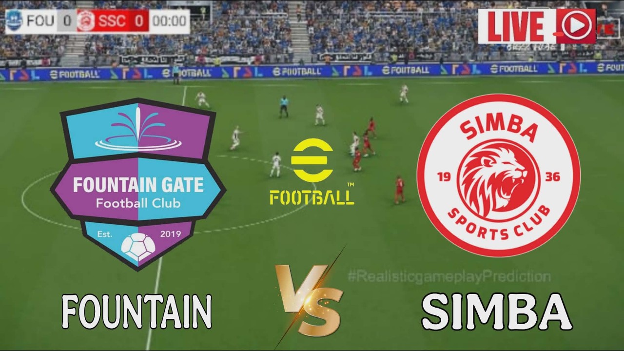 🎮 Simba vs Fountain Gate | NBC Premier League 2026 | Today's match simulation PES2021 