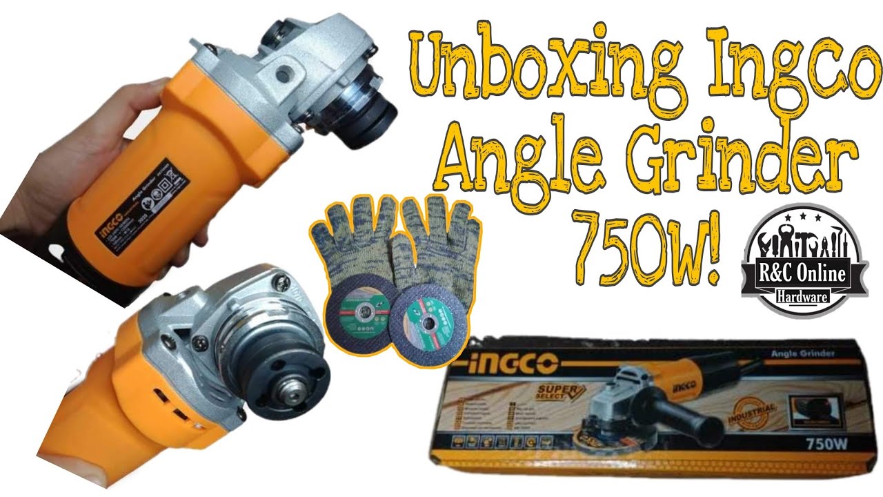 Unboxing Ingco Angle Grinder 750 W!