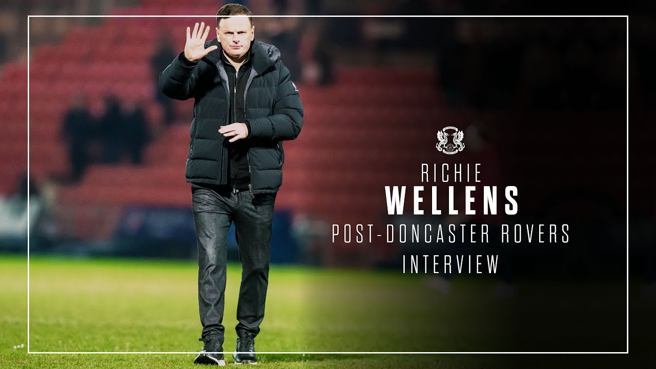 Richie Wellens reacts to defeat against Doncaster Rovers