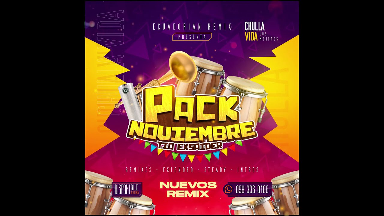 🔥PACK NOVIEMBRE RECARGADAZO 2024   ECUDORIAN REMIX LOVER🔥 💿 DEMOS
