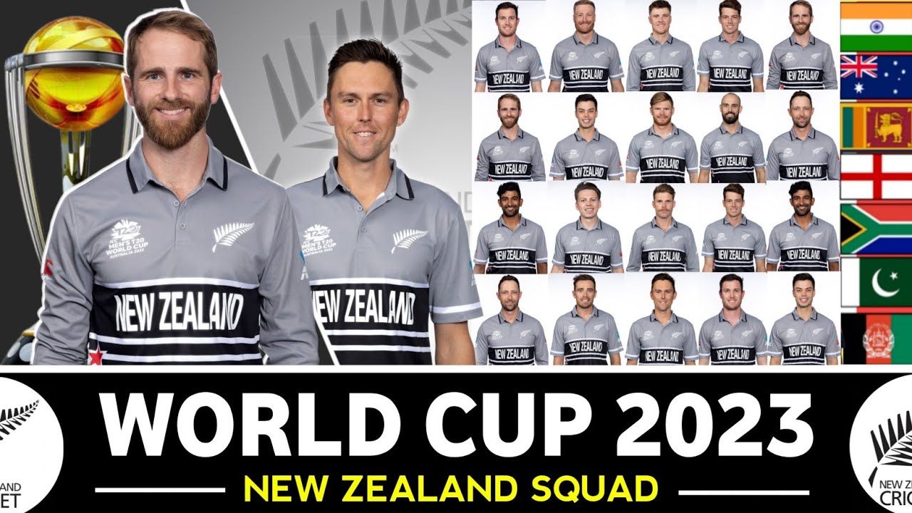 ICC World Cup 2023 | New Zealand Squad For World Cup 2023 | 2023 World Cup New Zealand Squad