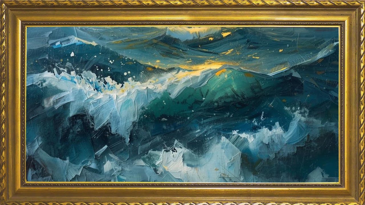 Harmonic Oil Painting | Ocean | Realistic Art Frame