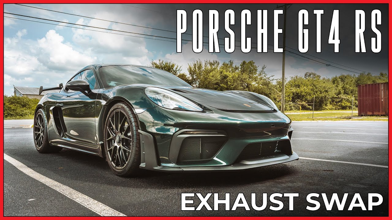 PORSCHE GT4 RS exhaust swap! This sounds amazing!