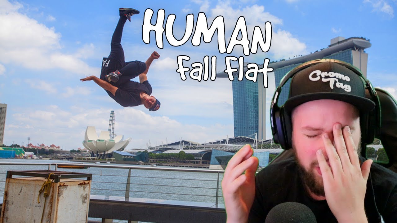 PARKOUR DOOR EEN MEGA STAD! (Human Fall Flat)