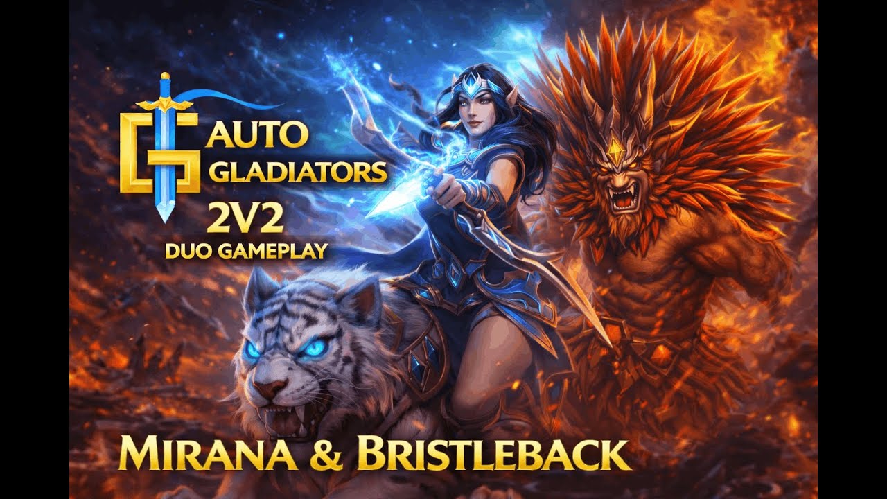 Dota 2 | Auto Gladiators 2V2 | Mirana and Bristleback | Power of Friendship