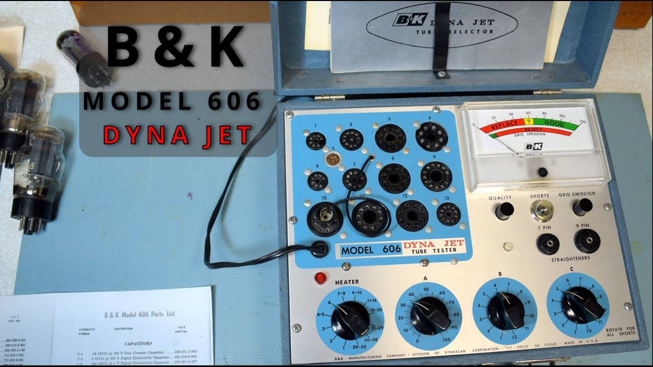 Tube Tester B&K Model 606 DYNA JET Demo #009