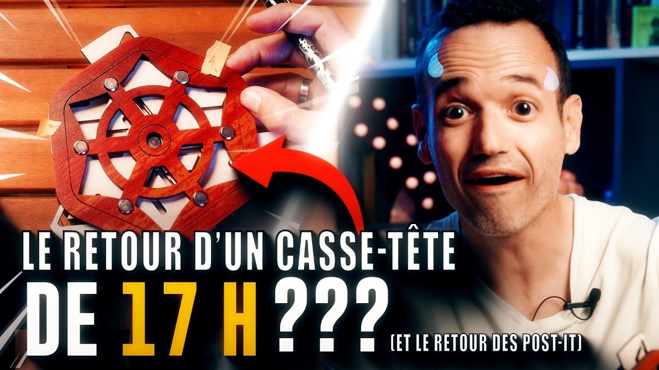 Une BOÎTE SECRÈTE très stylée (150 mouvements minimum pour l'ouvrir...)