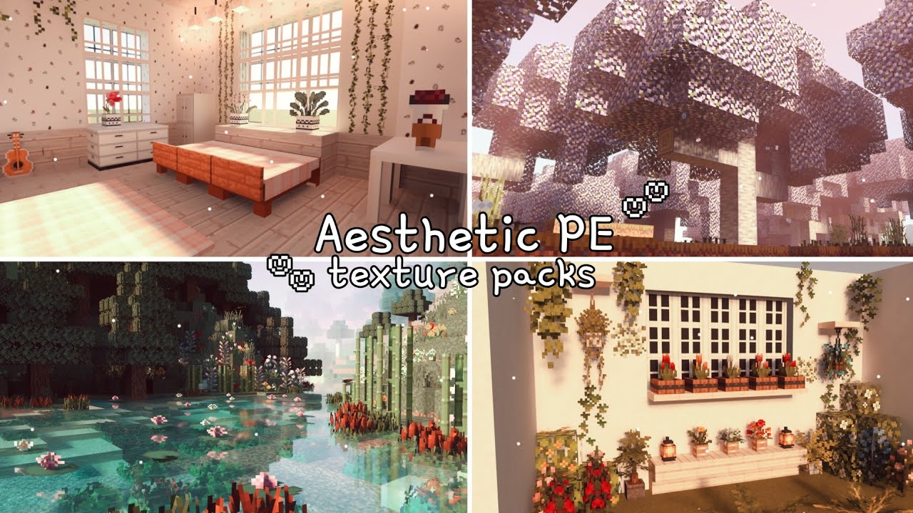 ˚˖𓍢ִ໋🐻Эстетические пакеты текстур Minecraft PE!🌻✧⋆⭒˚ -- Витрина пакетов текстур Minecraft
