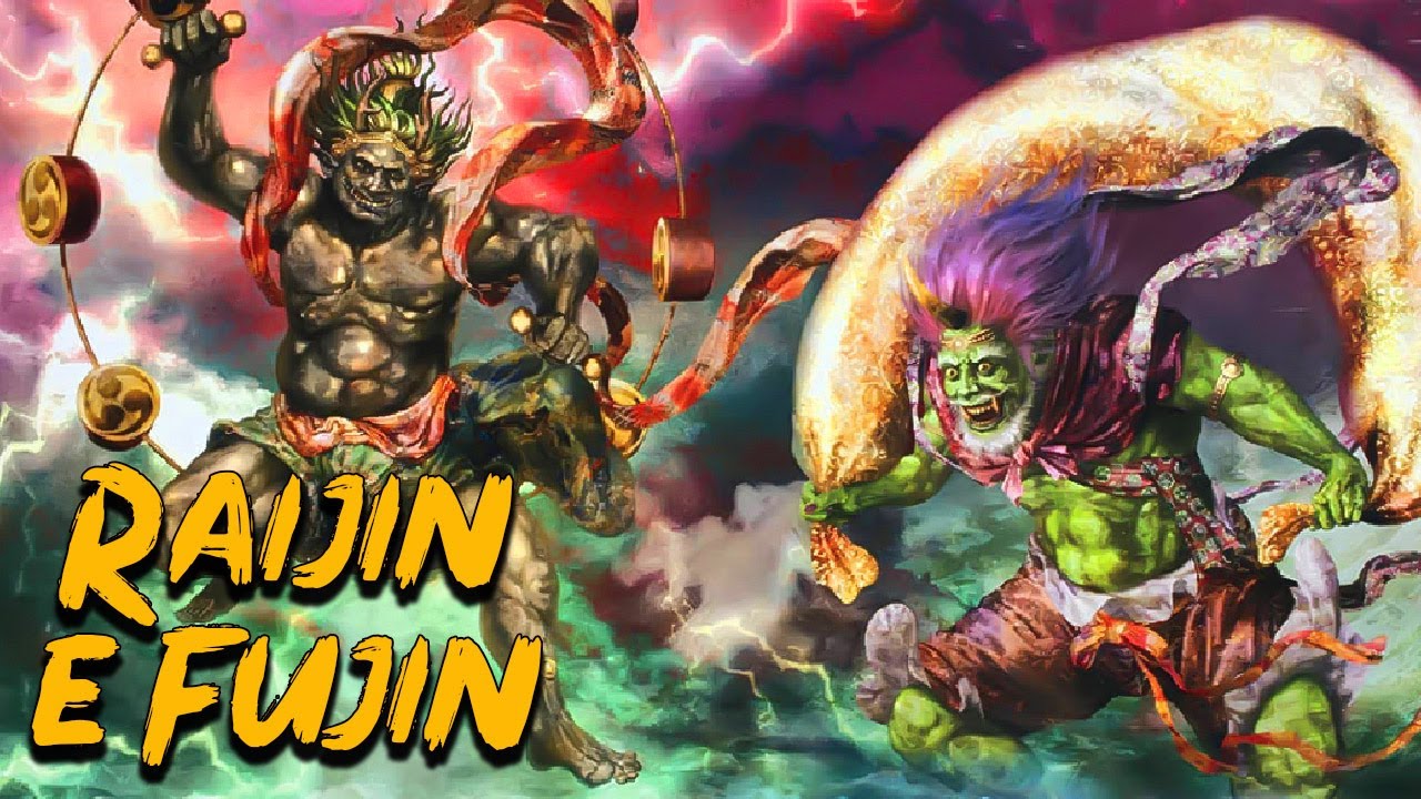 Raijin e Fujin: As Divindades dos Raios e dos Ventos - Mitologia Japonesa - Foca na Historia