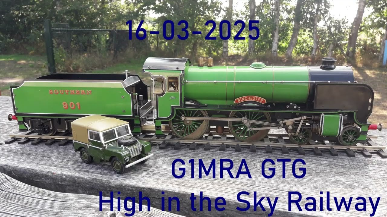 Gauge 1 Live Steam: 16-3-2025 G1MRA GTG at the High in the Sky Railway