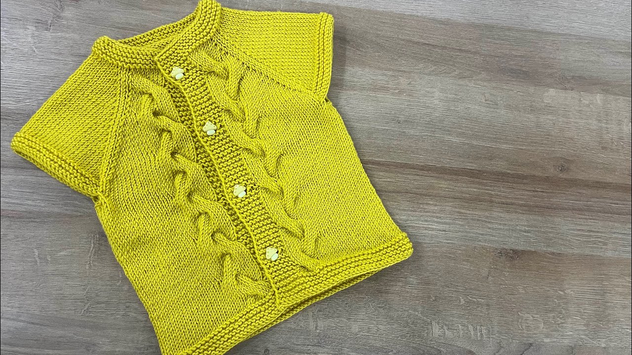 Yeni Başlayanlar İçin Kolay Bebek Yeleği Örgü Modeli