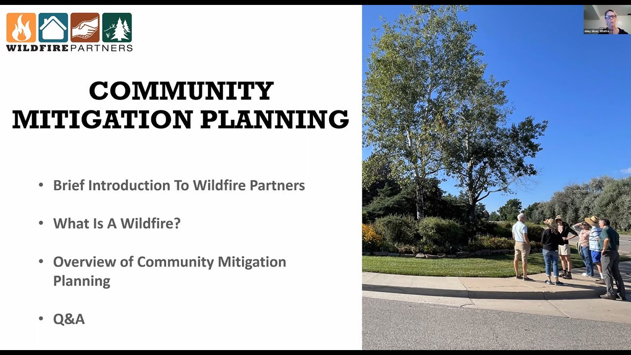 Wildfire Partners Community Wildfire Mitigation Planning Information Session, Dec. 12, 2023