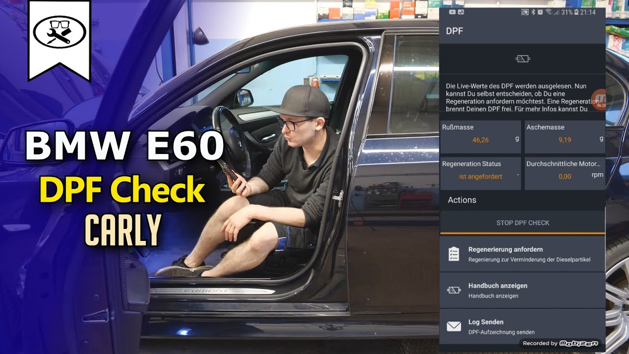 BMW Carly DPF Check | Dieselpartikelfilter DPF Regeneration anfordern | VitjaWolf | Tutorial | HD |