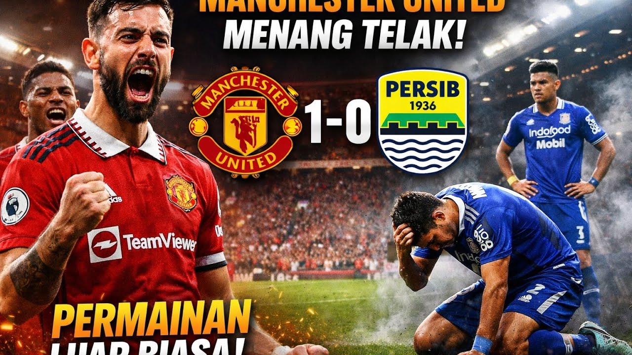 GILA! Manchester United Bungkam Persib 1-0 🔥 Permainan Kelas Dunia!