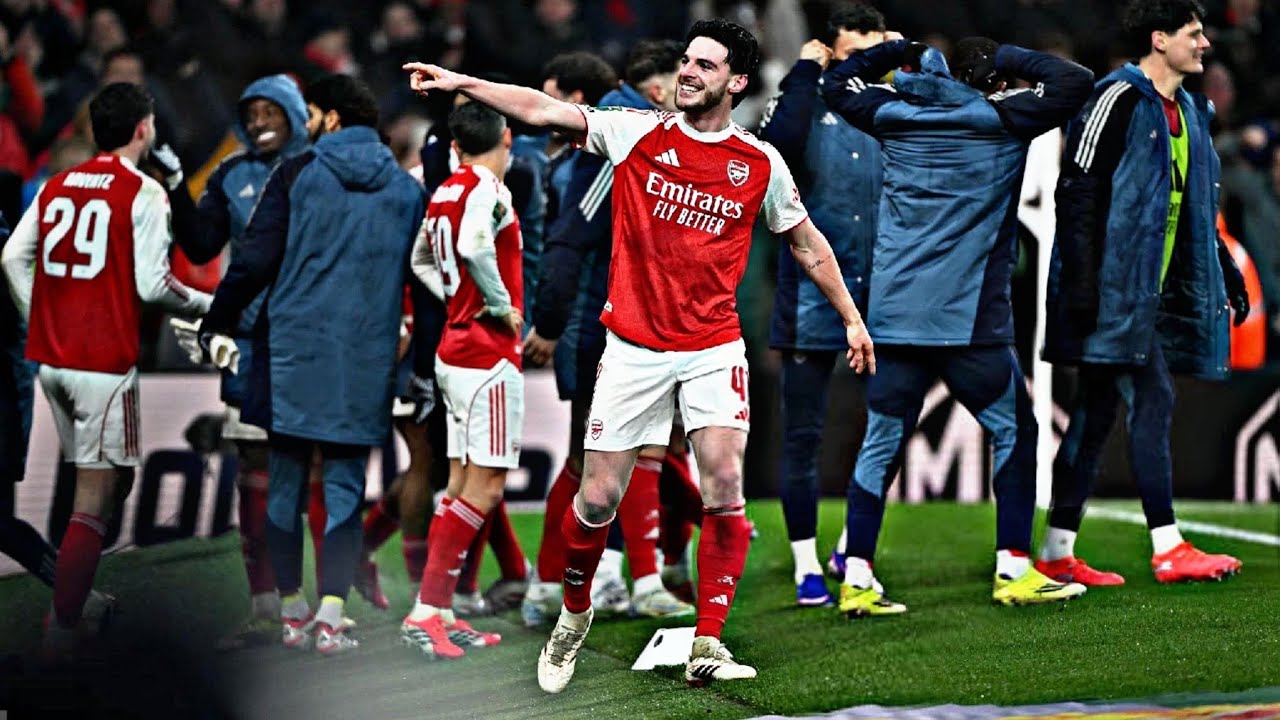 Scenes 🔥 Arsenal Players Celebrate Reaching Carabao Cup Finals 👏