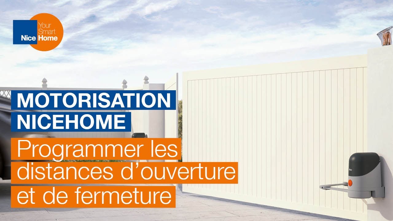 2. Programmer les distances d'ouverture et de fermeture