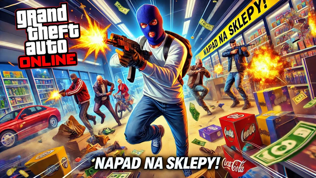 Napadamy na sklepy w GTA 5 Online... a jeden z właścicieli to Skie! 💥🤑