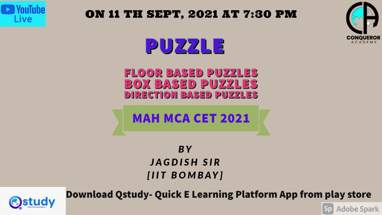 PUZZLE I MCA / MBA CET 2025