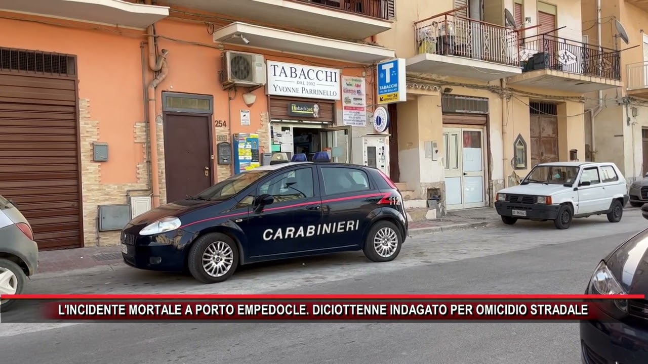 L'INCIDENTE MORTALE A PORTO EMPEDOCLE  DICIOTTENNE INDAGATO PER OMICIDIO STRADALE