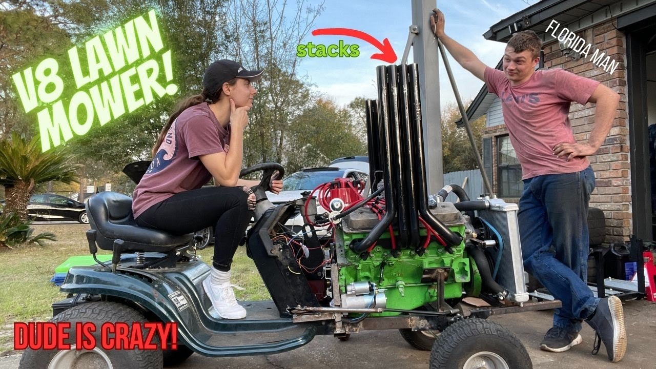 FLORIDA MAN V8 SWAPS LAWN MOWER