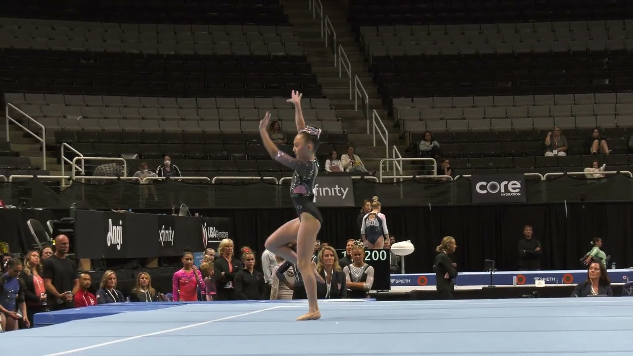 Lavi Crain -  Floor Exercise  - 2023 Xfinity U.S.  Championships  - Junior Women Day 1