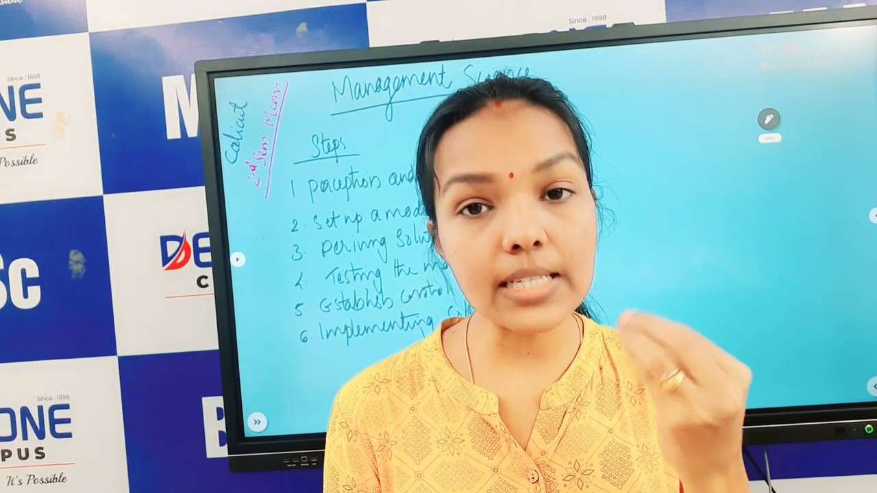 CALICUT M.COM 2ND SEM MANAGEMENT SCIENCE CHAPTER 1