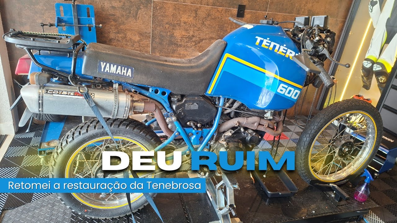 Descobri muitas coisas que precisarão ser revisadas durante a restauração da Tenere 88.