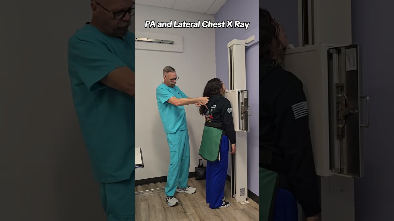PA/Lateral Chest X Ray Positioning