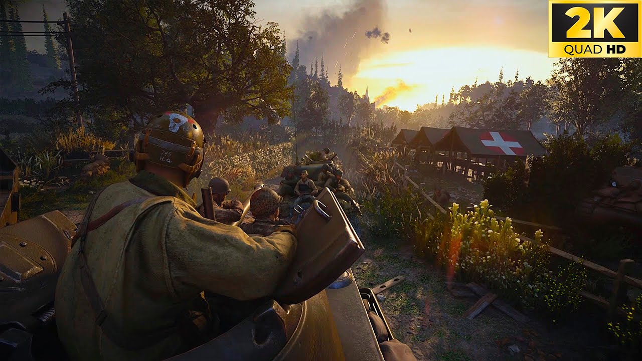 TANK AMBUSH | Call of Duty: WWII | Realistic Ultra Graphics Gameplay | 2K 60FPS HDR