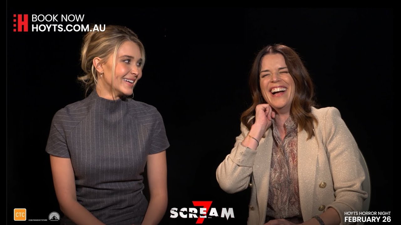 Scream 7 (2026) | HOYTS Cast Interview | Neve Campbell, Isabel May, Kevin Williamson