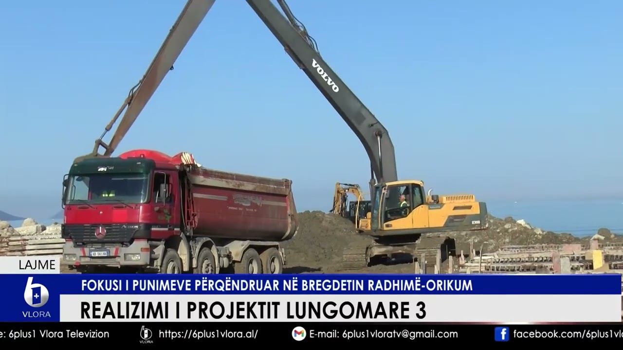 Realizimi i projektit Lungomare 3 - Fokusi i punimeve përqëndruar në bregdetin Radhimë-Orikum