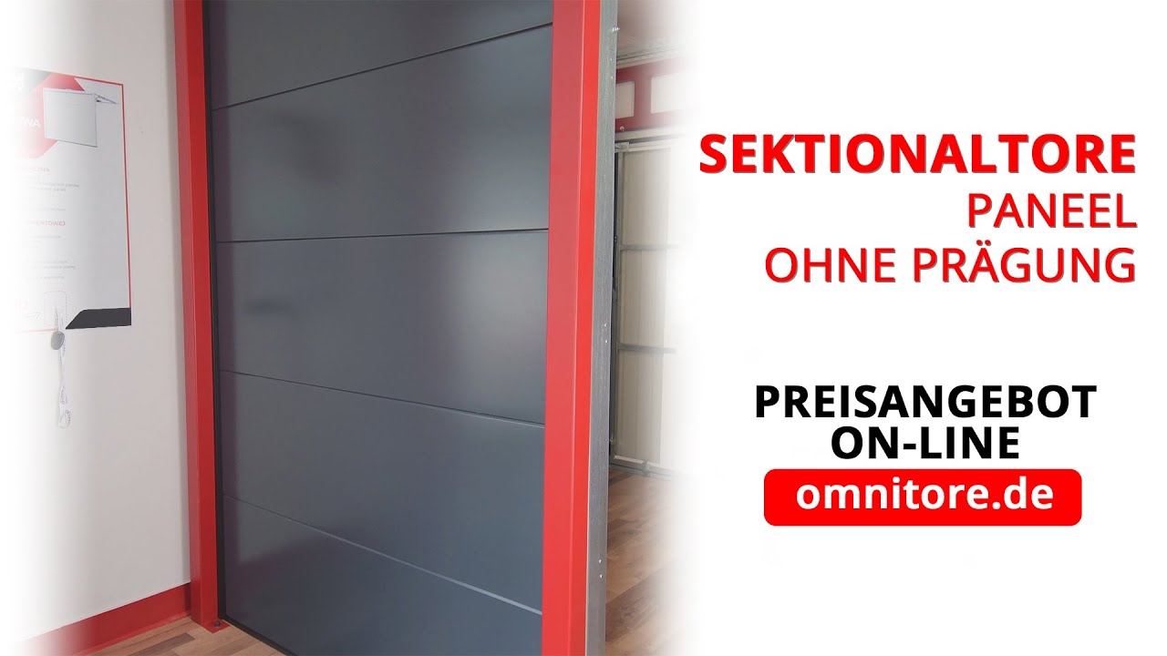Sektionaltor mit 40mm Platte OMNItore.de