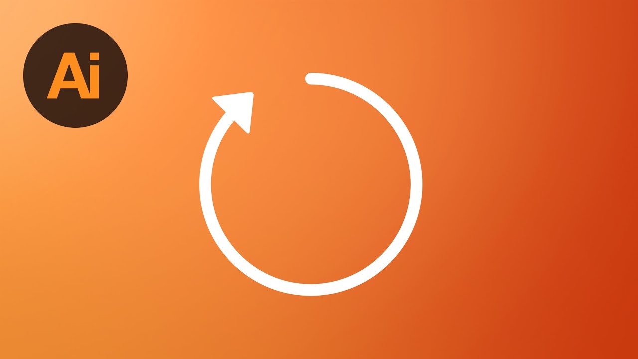 Learn How To Draw a Refresh Icon in Adobe Illustrator | Dansky