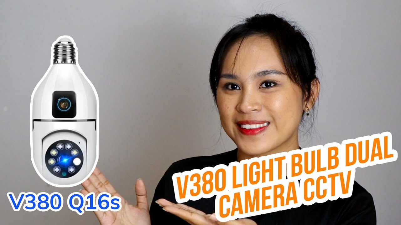 V380 Bulb Type Dual Camera CCTV Q16s Unboxing and Setup