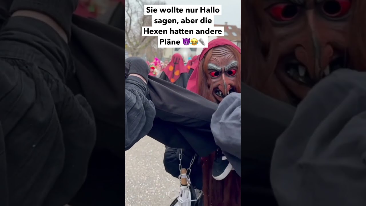 Du denkst du bist sicher?👀Nicht bei diesen Hexen😈😂#fasnet2025 #hexen #shorts #fun #witches#fasnet