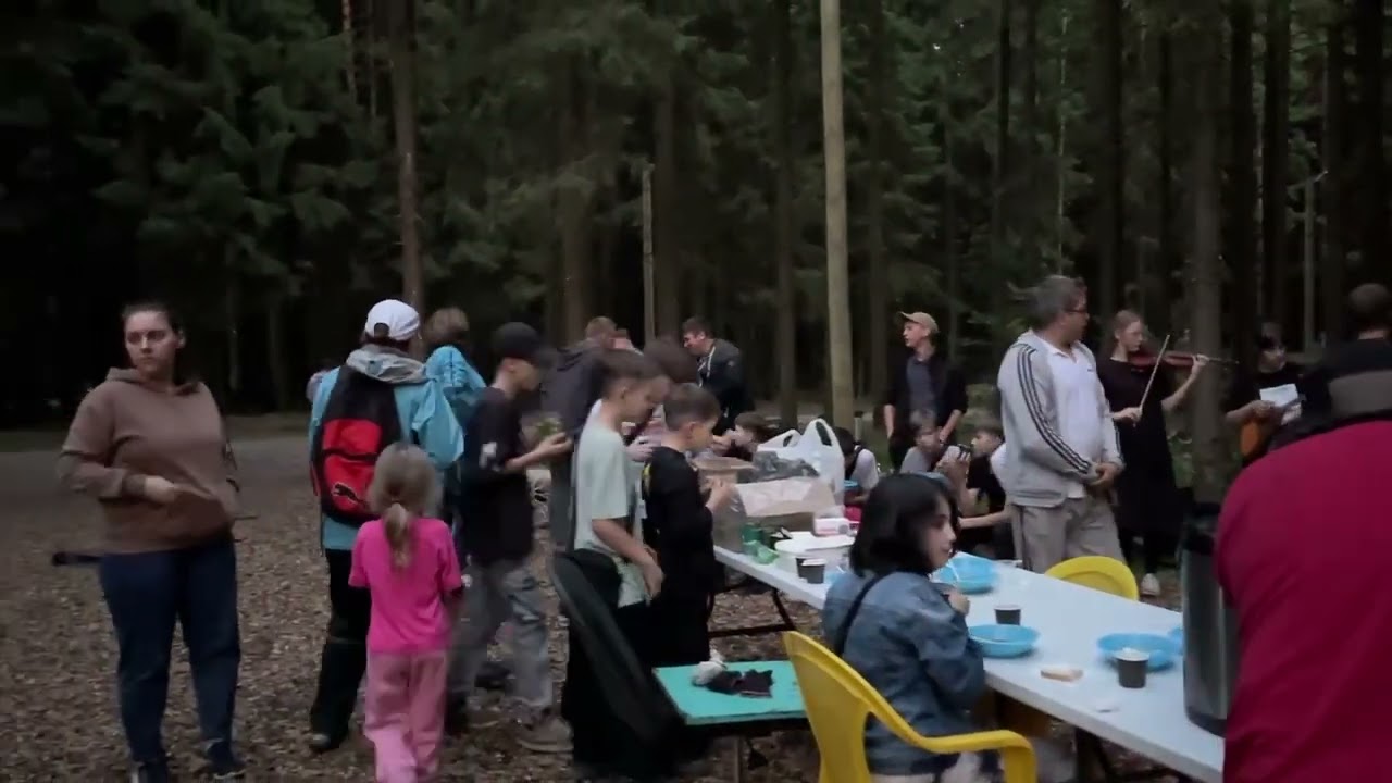 Пикник после уборки Беличьего парка в Сыктывкаре