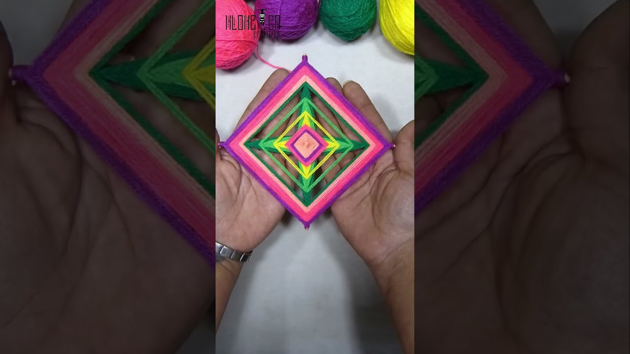 🙌 для начала сплести мандалу - глаз бога