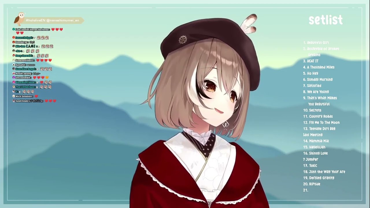 Nanashi Mumei sings Iris